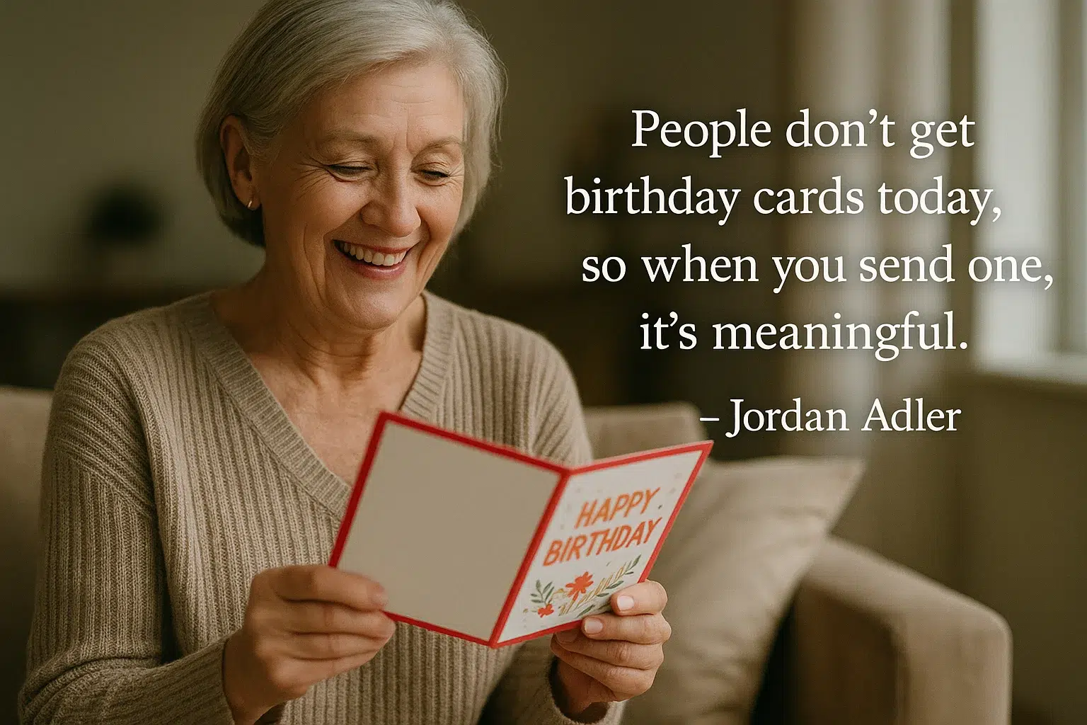 People don’t get birthday cards today, so when you send one, it’s meaningful, Jordan Adler, Business Superfans Podcast, Frederick Dudek