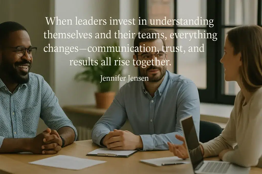 When leaders invest in understanding themselves and their teams, everything changes—communication, trust, and results all rise together. Jennifer Jensen