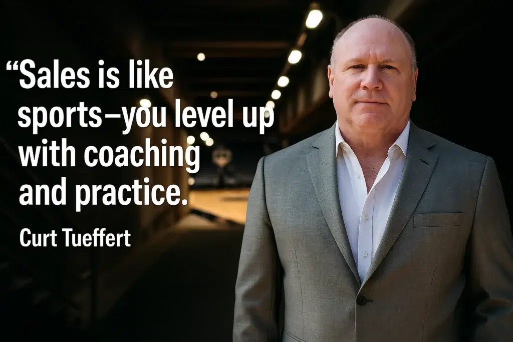 “Sales is like sports—you level up with coaching and practice.” Curt Tueffert